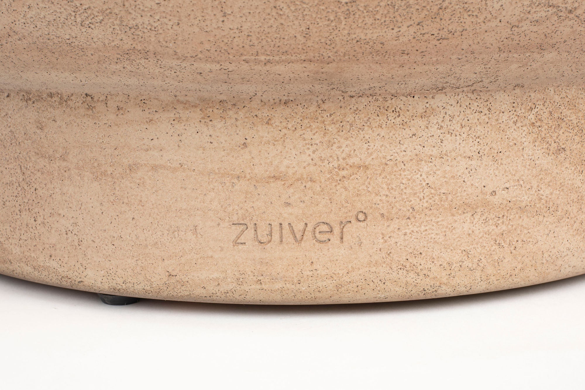 Zuiver Noble Beige Travertine Style Round Coffee Table